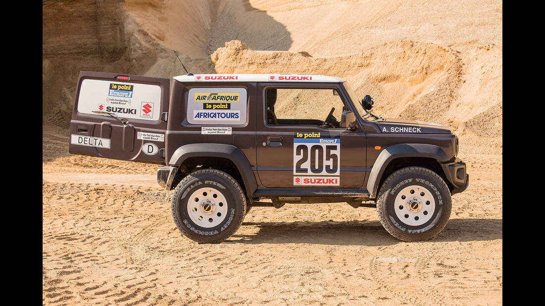 Suzuki Jimny von Delta 4x4 Tuning mit ParisDakarOptik AUTO MOTOR