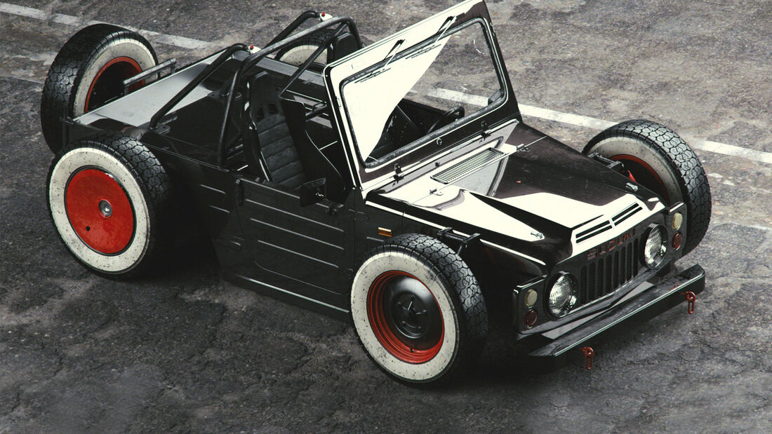 Suzuki Jimny Ratrod Render Design Concept