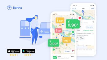 Tank-App Bertha der Mercedes-Benz AG jetzt in Österreich verfügbar