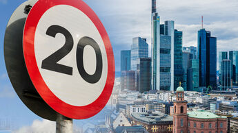 Tempolimit Frankfurt Stadt 20 kmh Geschwindigkeitsbegrenzung 