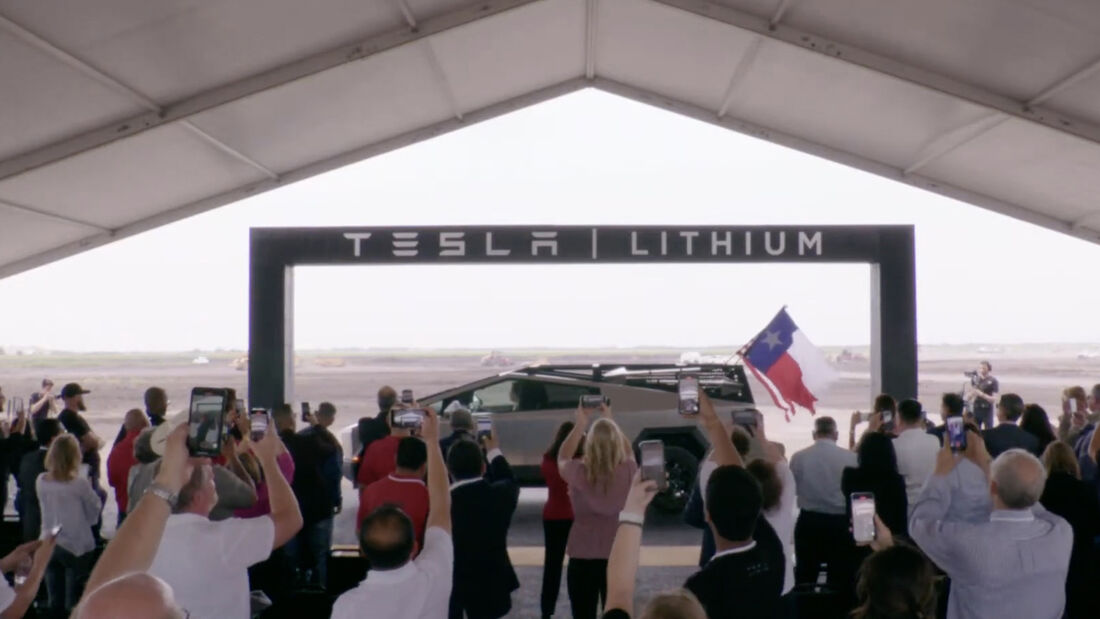 Tesla Cybertruck Texas Lithium