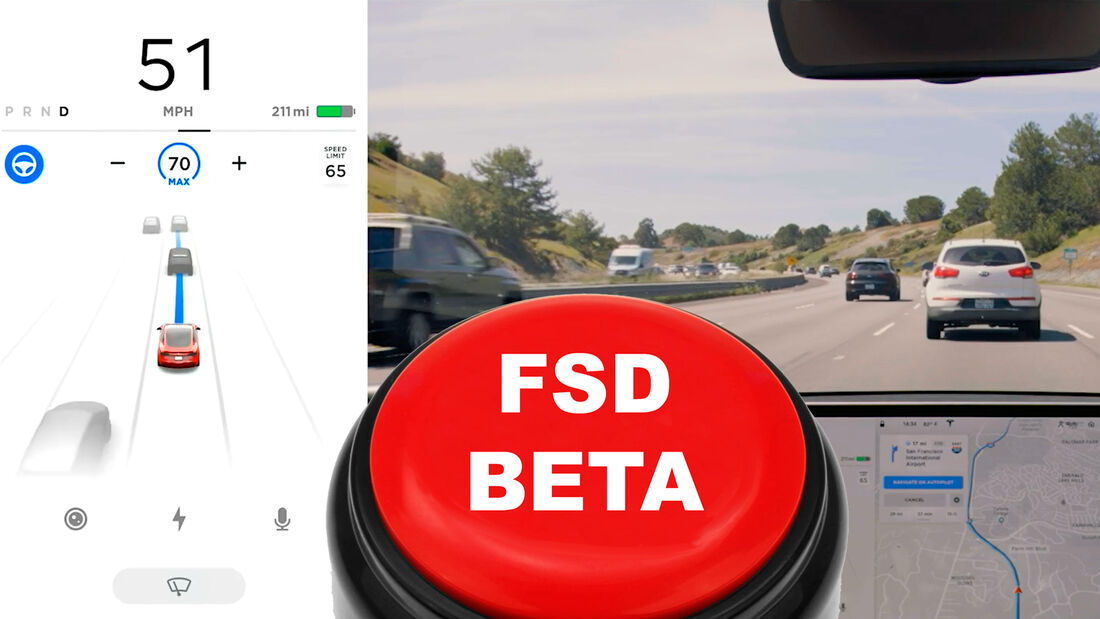 Tesla FSD Beta Button
