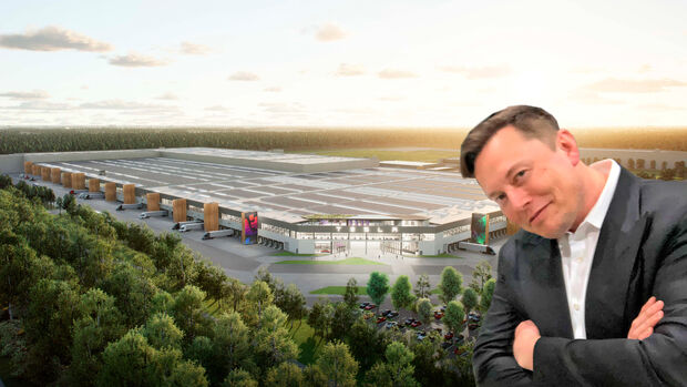Tesla-Fabrik in Grünheide Elon Musk