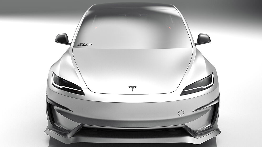 Tesla Model 3 Performance mit Carbon-Bodykit von Unplugged Performance