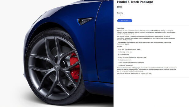 Tesla Model 3 Track Package
