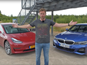 Tesla Model 3 gegen BMW 330i