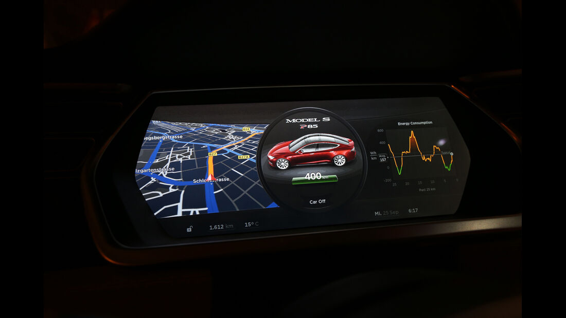 Tesla Model S, Display