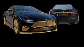 Tesla Model S Gold Caviar Excellence 24K