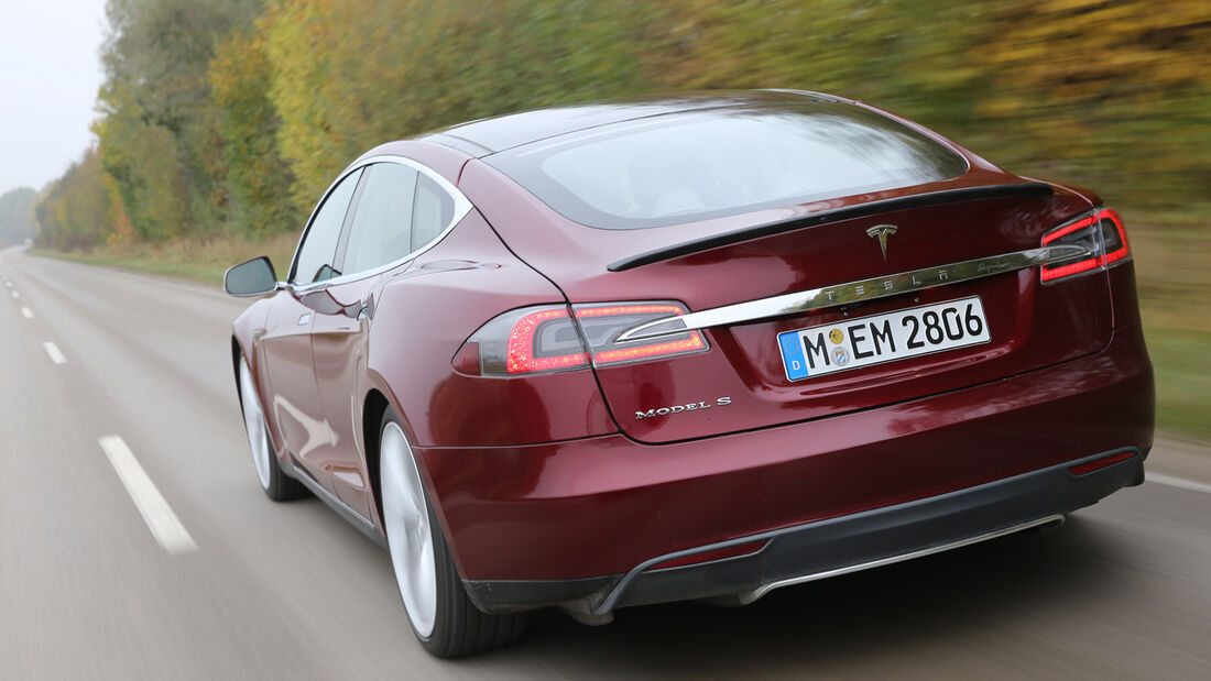 Tesla Model S, Heckansicht