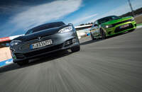 Tesla Model S P100D - Dodge Charger Hellcat - Test
