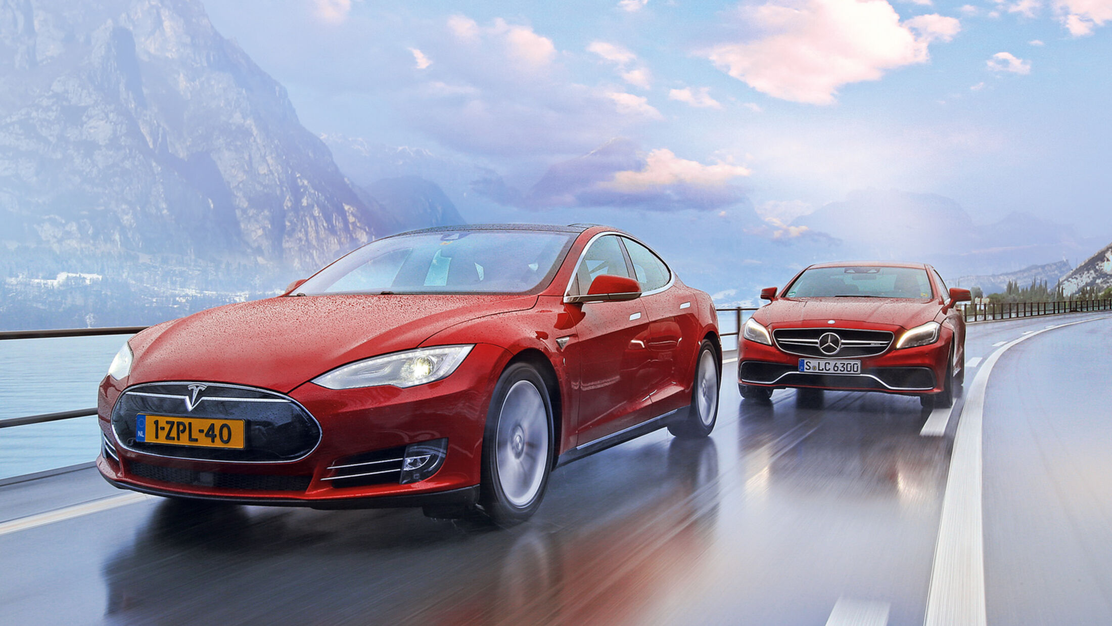 Tesla Model S P85D und Mercedes CLS 63 AMG S: Vergleich