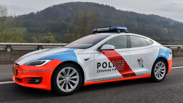 Tesla Model S Police Grand-Ducale