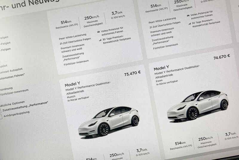 Tesla Model Y Performance, Dauertest, 100000 Kilometer, kaufen, online, konfigurator
