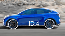 Tesla Model Y gegen VW ID.3 Konzeptvergleich