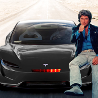 Tesla Roadster David Hasselhoff