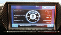 Tesla Roadster, Fahrdaten, Monitor