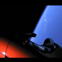 Tesla Roadster Space X Weltall Screenshot