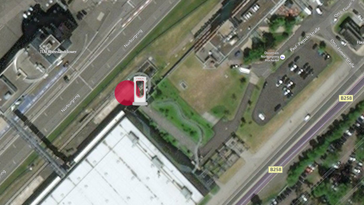 Tesla Supercharger Nürburgring