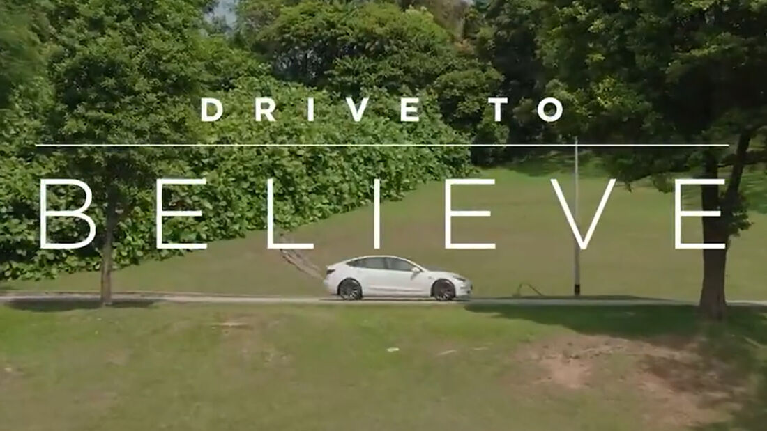 Tesla Werbespot Drive to believe