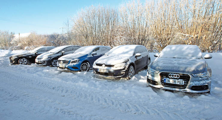 Testwagen, Schnee