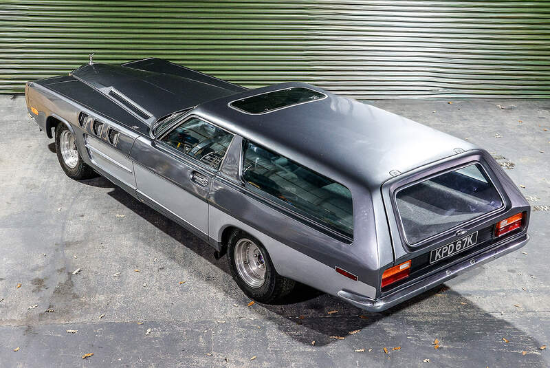 The Beast von John Dodd Oldtimer-Kombi mit Flugzeugmotor