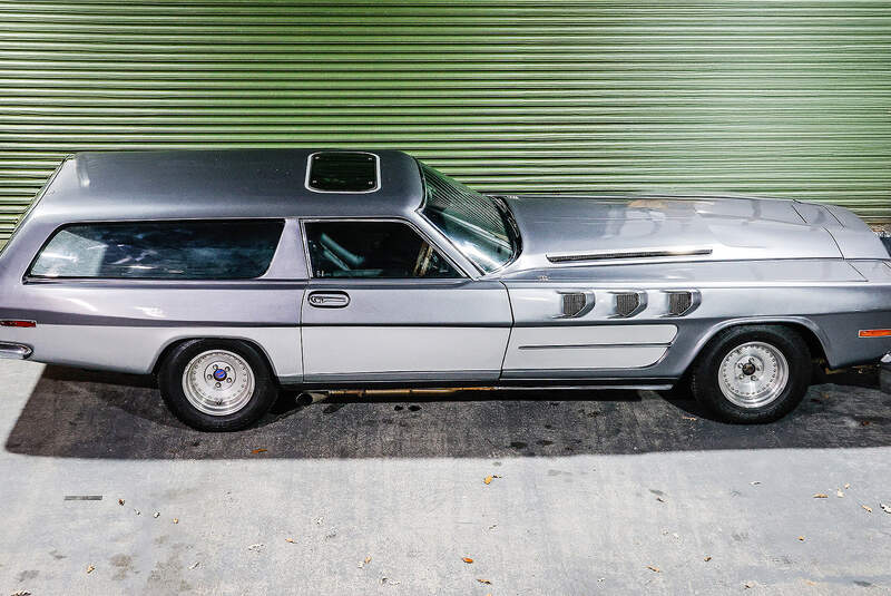 The Beast von John Dodd Oldtimer-Kombi mit Flugzeugmotor