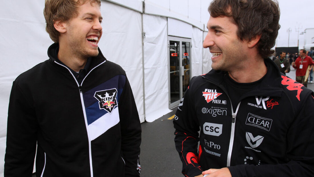 Timo Glock und Sebastian Vettel