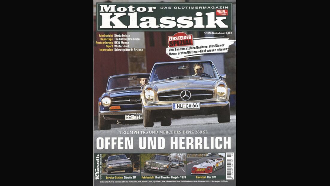 Titel Motor Klassik, Heft 03/2008