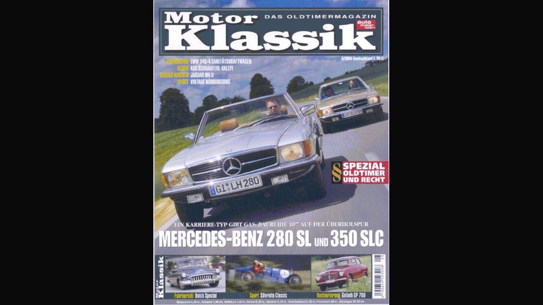 Titel Motor Klassik, Heft 08/2006