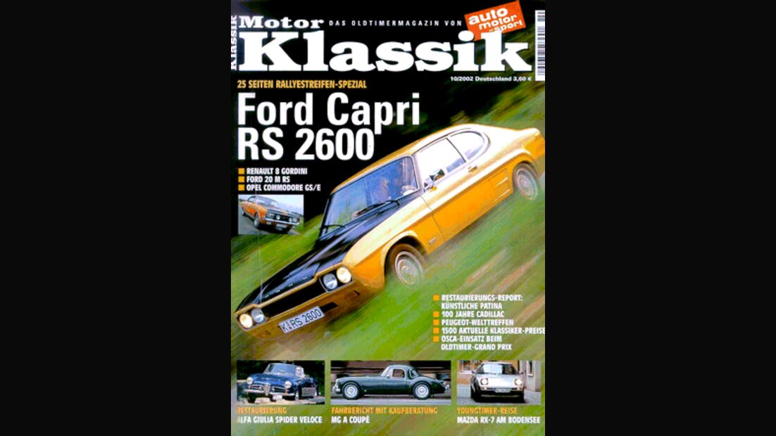 Titel Motor Klassik, Heft 10/2002