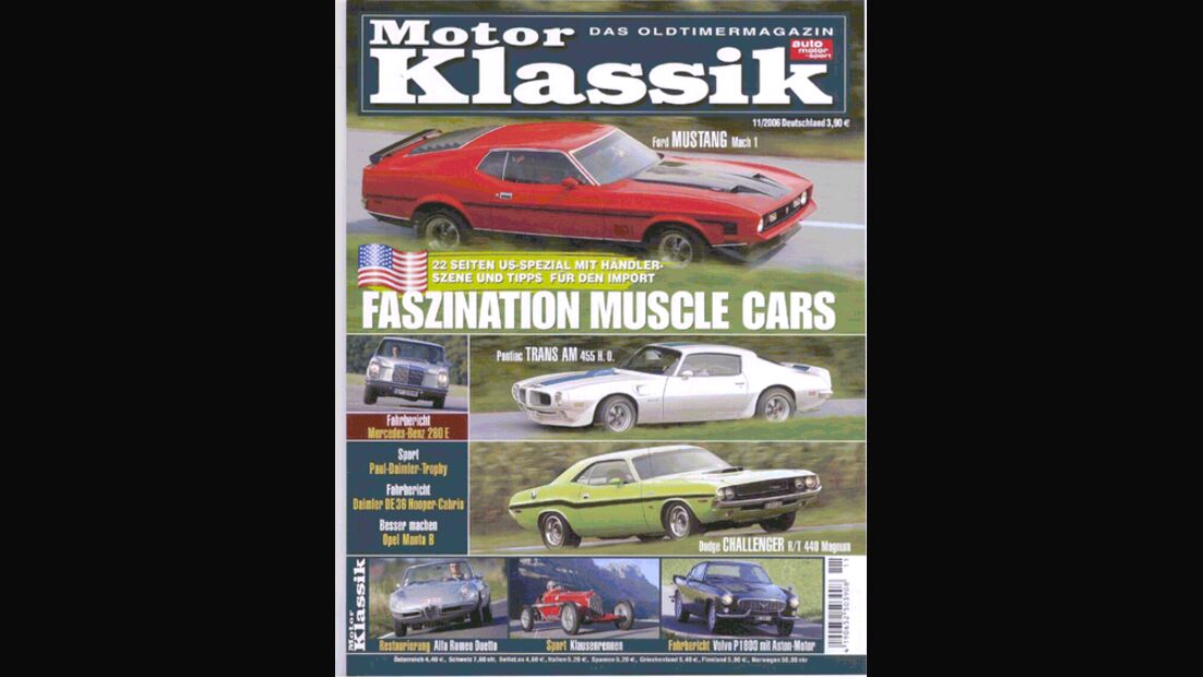 Titel Motor Klassik, Heft 11/2006