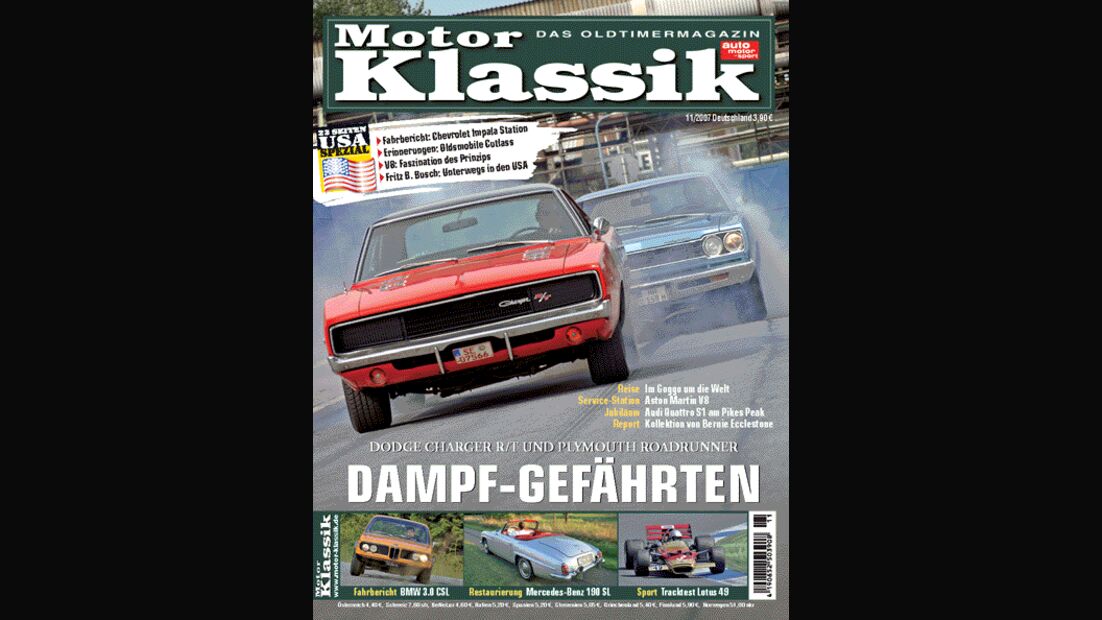 Titel Motor Klassik, Heft 11/2007