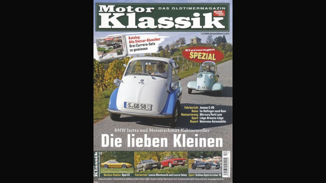 Titel Motor Klassik, Heft 12/2008