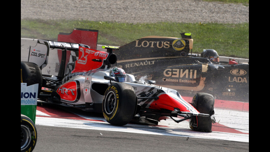 Tonio Liuzzi GP Italien Crashs 2011