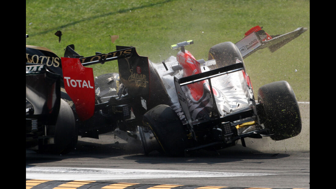 Tonio Liuzzi GP Italien Crashs 2011
