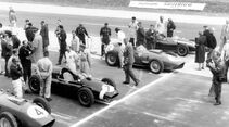 Tony Brooks - Ferrari Dino 246 - Stirling Moss - Cooper T5 - Dan Gurney - Ferrari Dino 246 - Jack Brabham - Cooper T51 - Avus 1959