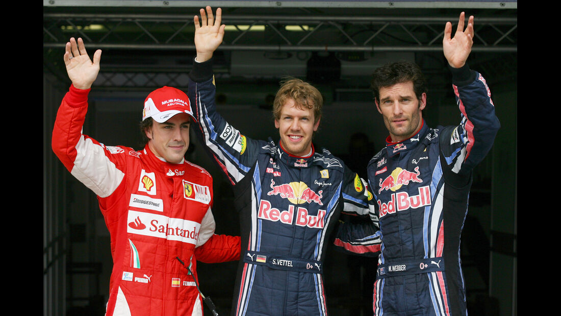 Top 3 Qualifying - Alonso, Vettel & Webber - GP Ungarn 2010