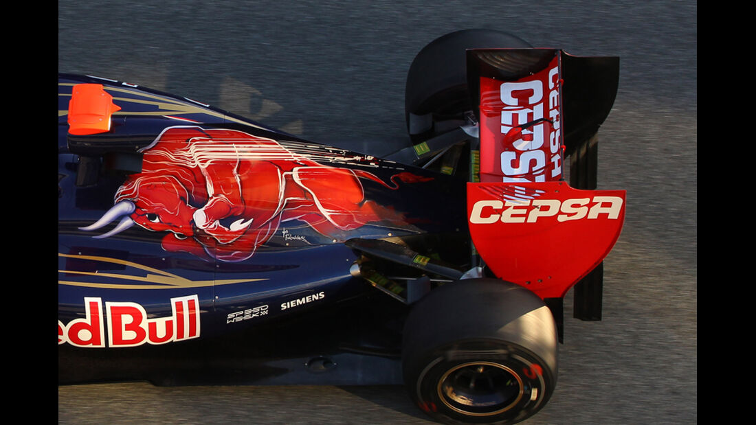 Toro Rosso Auspuff Jerez Test 2012
