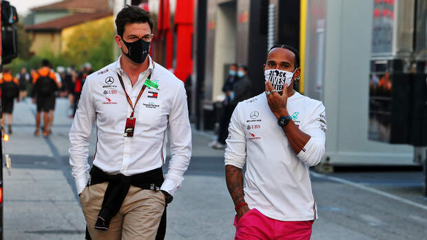 Toto Wolff - Lewis Hamilton - Mercedes - GP Emilia-Romagna 2020 