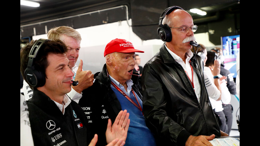 Toto Wolff, Niki Lauda & Dieter Zetsche - Mercedes - Formel 1 - GP Spanien - Barcelona - 12. Mai 2018