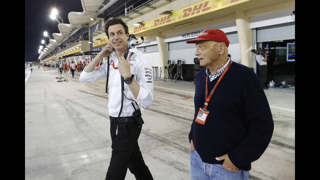 Toto Wolff & Niki Lauda - Formel 1 - GP Bahrain - 2. April 2016