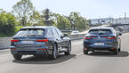 Totwinkelwarner: Audi A6 gegen Renault Mégane