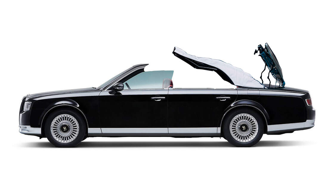 Des Kaisers neue Karre Toyota Century Cabrio Einzelstück AUTO MOTOR