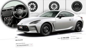 Toyota GR86 Konfigurator Basisversion Japan Stahlfelgen