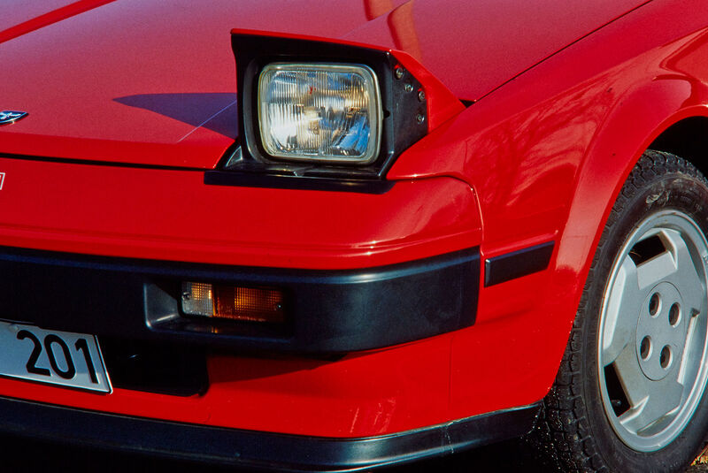 Toyota MR2 W1 (1985), Scheinwerfer