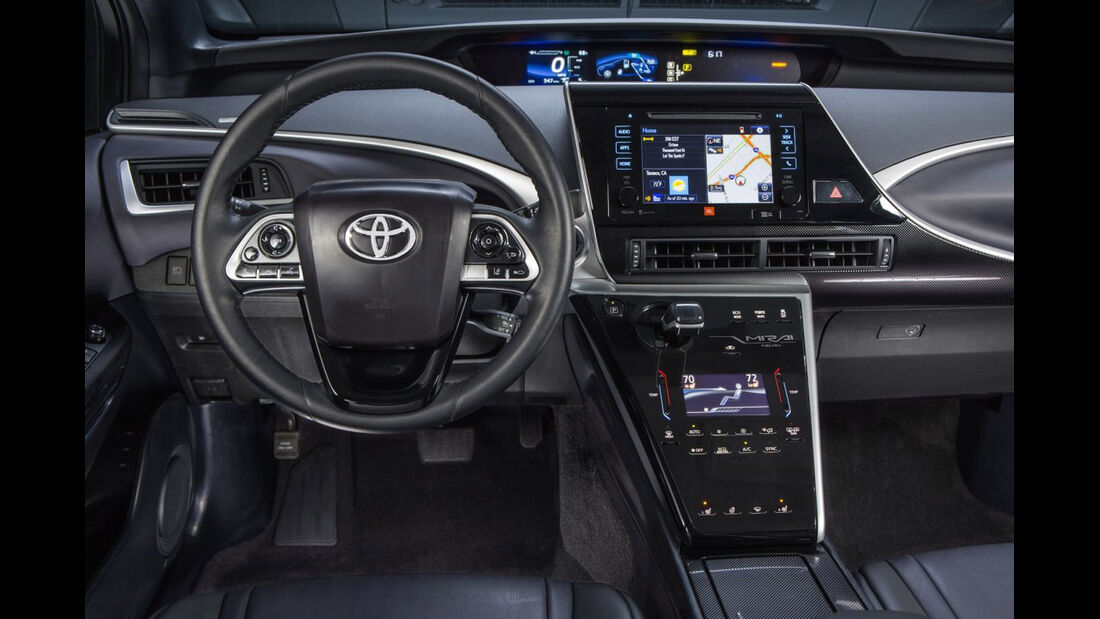 Toyota Mirai, ams, Fahrbericht, Cockpit