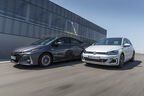 Toyota Prius Plug-in Hybrid, VW Golf GTE Front