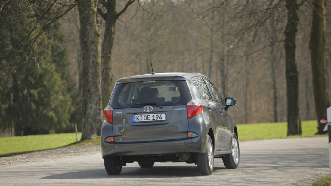 Toyota Verso S 1.4 D-4D, Heckansicht