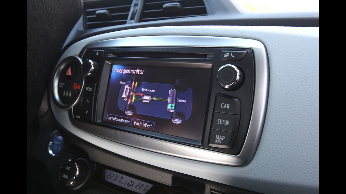 Toyota Yaris 1.5 VVT-i Hybrid Life, Bordcomputer, Bildschirm