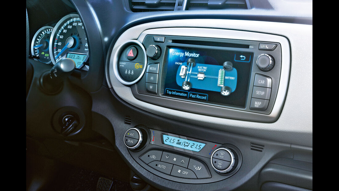 Toyota Yaris Hybrid, Monitor, Bildschirm